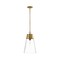 Z-Lite Wentworth 1 Light Pendant, Rubbed Brass & Clear 2300P12-RB - alternate 2